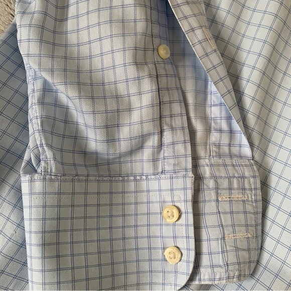 Brooks Brothers blue check button down dress shirt women’s XL - Picture 5 of 7